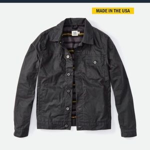 Flannel-lined Waxed Trucker Jacket
